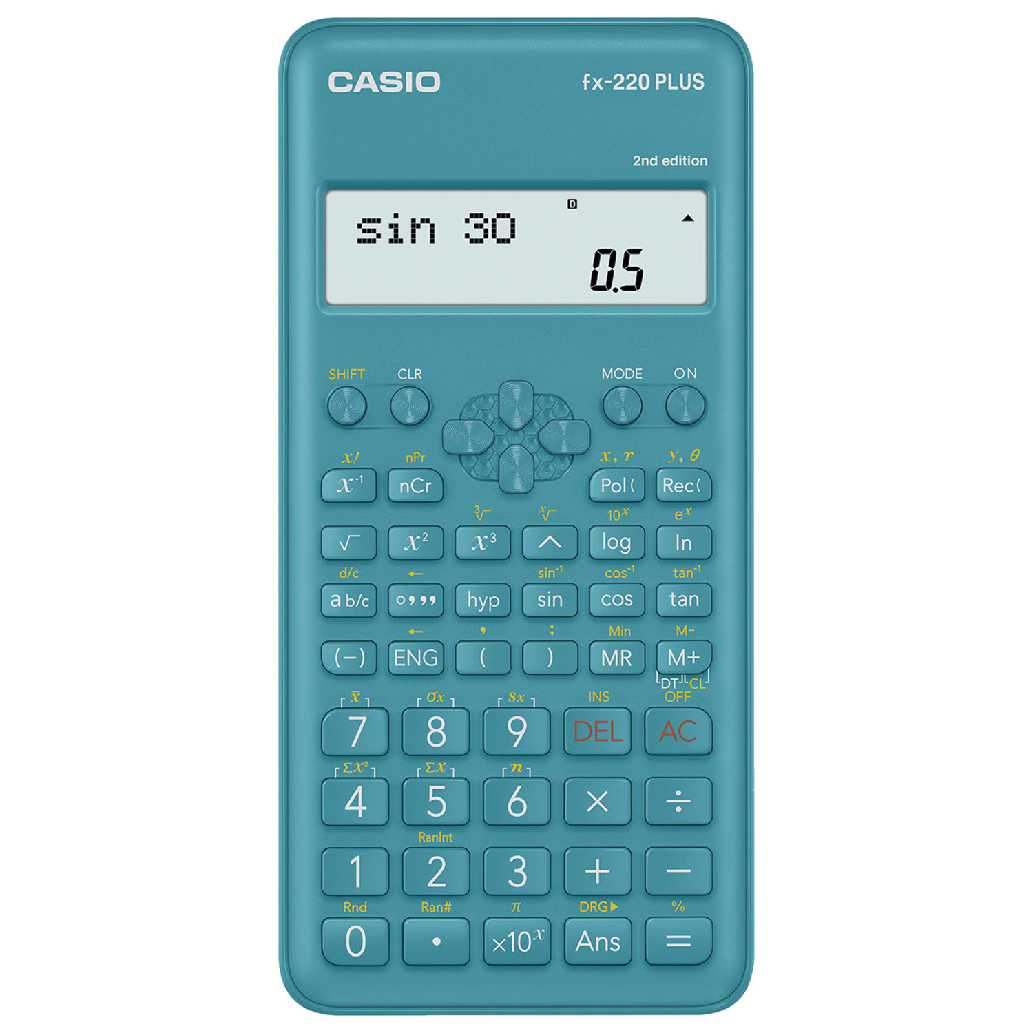 Калькулятор инженерный CASIO FX-220PLUS-2-S (155х78 мм), 181 функция, питание от батареи, сертифицир