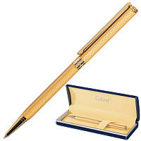 Ручка подарочная шариковая GALANT "Stiletto Gold", тонкий корпус, золотистый, золотистые детали, пиш
