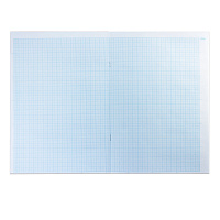 Бумага масштабно-координатная (миллиметровая), скоба, БОЛЬШОЙ ФОРМАТ А3 (295х420 мм), голубая, 8 лис