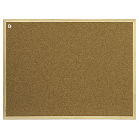 Доска пробковая для объявлений 100x200 см, коричневая рамка из МДФ, 2х3 OFFICE, (Польша), TC1020
