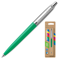 Ручка шариковая PARKER "Jotter Orig Green", корпус зеленый, нержавеющая сталь, блистер, синяя, 20760