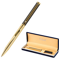 Ручка подарочная шариковая GALANT "ALLUSION", корпус черный/золотой, детали золотистые, узел 0,7 мм,