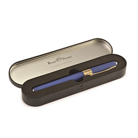 Ручка подарочная шариковая BRUNO VISCONTI "Monaco", темно-синий корпус, 0,5 мм, футляр, синяя, 20-01