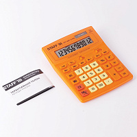 Калькулятор настольный STAFF STF-888-12-RG (200х150 мм) 12 разрядов, двойное питание, ОРАНЖЕВЫЙ, 250