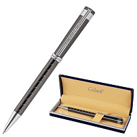 Ручка подарочная шариковая GALANT "MARINUS", корпус оружейный металл, детали хром, узел 0,7 мм, синя