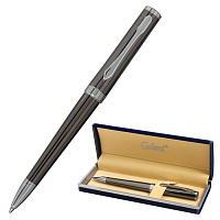 Ручка подарочная шариковая GALANT "PASTOSO", корпус оружейный металл, детали хром, узел 0,7 мм, синя