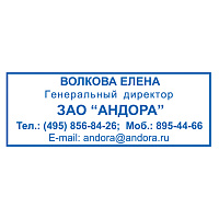 Оснастка для штампа, размер оттиска 38х14 мм, синий, TRODAT 4911 P4, подушка в комплекте, 52869