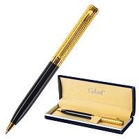 Ручка подарочная шариковая GALANT "Empire Gold", корпус черный с золотистым, золотистые детали, пишу