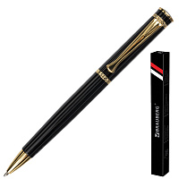Ручка подарочная шариковая BRAUBERG "Perfect Black", корпус черный, узел 1 мм, линия письма 0,7 мм, 