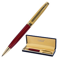 Ручка подарочная шариковая GALANT "Bremen", корпус бордовый с золотистым, золотистые детали, пишущий