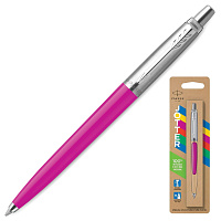 Ручка шариковая PARKER "Jotter Orig Magenta", корпус розовый, нержавеющая сталь, блистер, синяя, 207