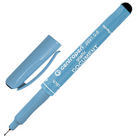 Ручка капиллярная (линер) ЧЕРНАЯ CENTROPEN "Document", трехгранная, линия письма 0,5 мм, 2631/0,5, 2