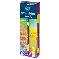 Ручка капиллярная (линер) SCHNEIDER (Германия) "Line-Up", НЕОНОВО-ОРАНЖЕВАЯ, трехгранная, линия пись