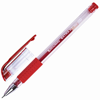 Ручка гелевая с грипом BRAUBERG "EXTRA GT NEEDLE", КРАСНАЯ, игольчатый узел 0,5 мм, линия 0,35 мм, 1