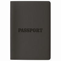 Обложка для паспорта, мягкий полиуретан, "PASSPORT", черная, STAFF, 238407