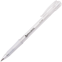 Ручка шариковая автоматическая с грипом BRAUBERG "Department", СИНЯЯ, узел 0,7 мм, линия письма 0,35