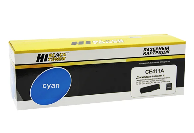 купить совместимый Картридж Hi-Black CE411A голубой совместимый с принтером HP (HB-CE411A) 