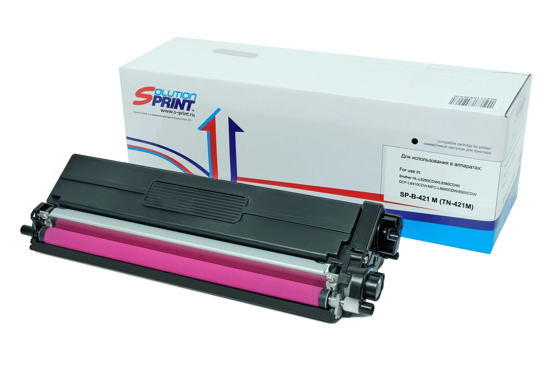купить совместимый Картридж Solution Print TN-421M пурпурный совместимый с принтером Brother (SP-B-421 M 1,8k) 