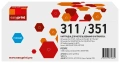 Картридж EasyPrint CE311A/CF351A/729C голубой совместимый с принтером HP/Canon универсальный (LH-CE311A/CF351A)