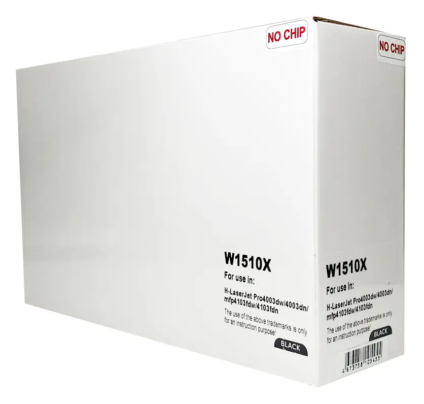 купить совместимый Картридж compatible W1510X черный без чипа совместимый с принтером HP (130331) 