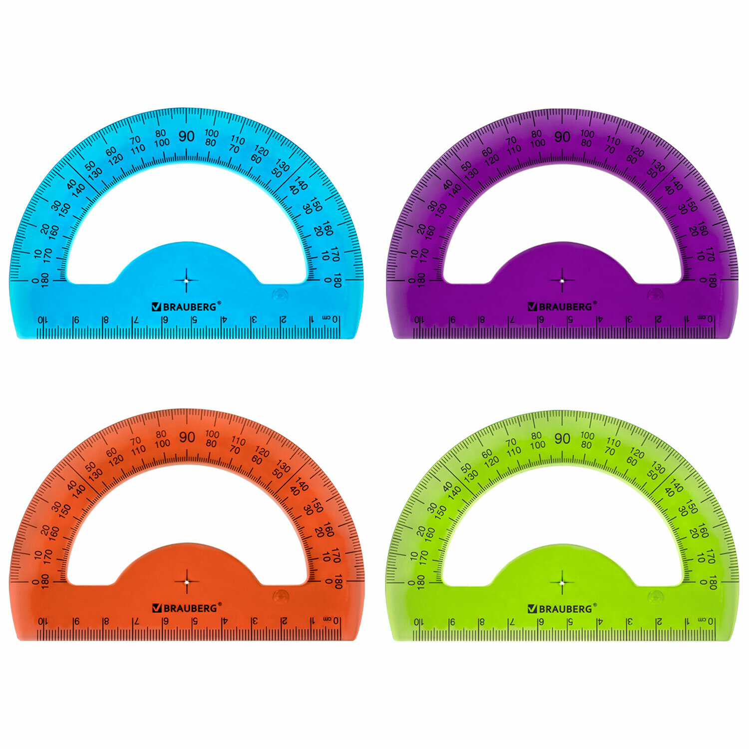 Шкала поворотная с магнитным креплением (линейка углового момента). 180 градусов форму для. Транспортир 1 к 1. 180 градусов форму для. Транспортир 10см пластик fruity 210768.