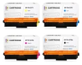 Комплект картриджей Solution Print TN-217BK/TN-217C/TN-217M/TN-217Y голубой/желтый/пурпурный/черный совместимый с принтером Brother универсальный (293075/293076/293077/293078)