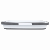 Таз складной силиконовый 16 литров со складными ручками 47х28 см для дома и дачи, LAIMA Home, 608671