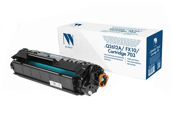 купить совместимый Картридж NV-Print Q2612A/703/FX-10 черный совместимый с принтером HP/Canon универсальный (NV-Q2612A/FX10/703) 