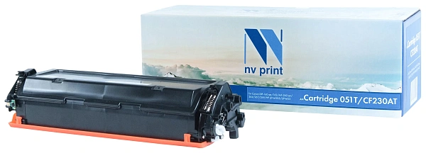 купить совместимый Картридж NV-Print CF230A/051 черный совместимый с принтером HP/Canon универсальный (NV-051T/CF230AT) 