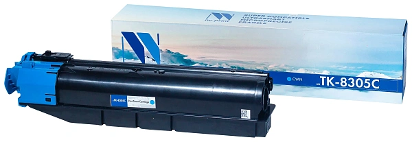 купить совместимый Картридж NV-Print TK-8305C голубой совместимый с принтером Kyocera (NV-TK8305C) 