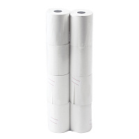 Чековая лента ТЕРМОБУМАГА 57 мм (диаметр 37 мм, длина 19 м, втулка 12 мм), КОМПЛЕКТ 8 шт., 44 г/м2, 