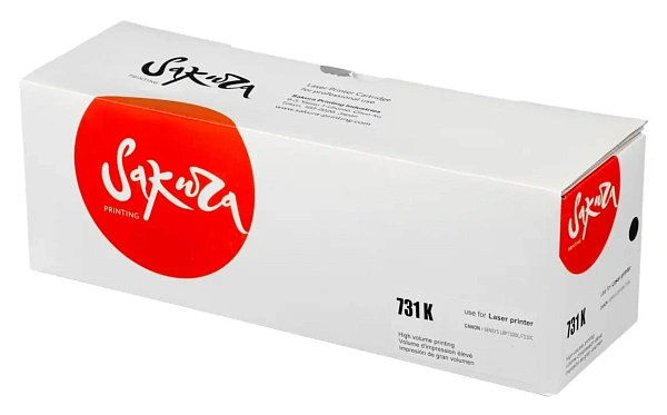 купить совместимый Картридж SAKURA 731Bk черный совместимый с принтером Canon (SA731BK) 