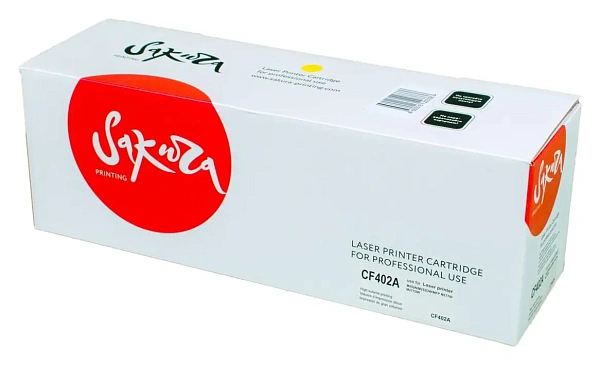 купить совместимый Картридж SAKURA CF402A желтый совместимый с принтером HP (SACF402A) 