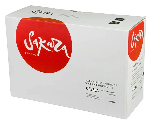 купить совместимый Картридж SAKURA CE260A черный совместимый с принтером HP (SACE260A) 