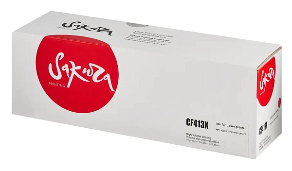 купить совместимый Картридж SAKURA CF413X пурпурный совместимый с принтером HP (SACF413X) 
