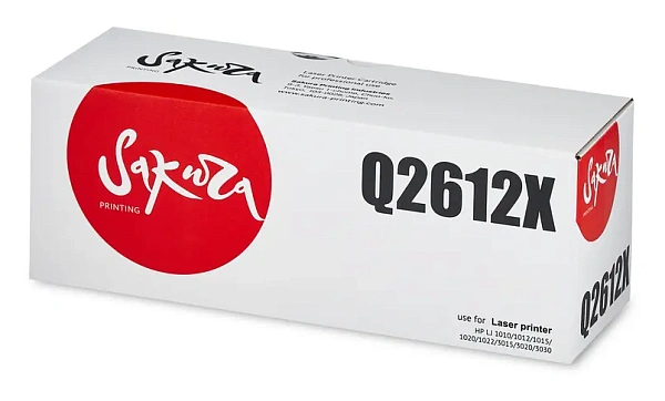 купить совместимый Картридж SAKURA Q2612X черный совместимый с принтером HP (SAQ2612X) 