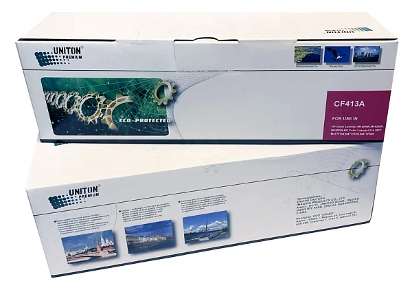 купить совместимый Картридж UNITON Premium GREEN LINE CF413A пурпурный совместимый с принтером HP (124875) 