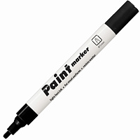 Маркер-краска лаковый (paint marker) ЧЕРНЫЙ CENTROPEN, скошенный наконечник, 1-5 мм, 9100, 5 9100 99