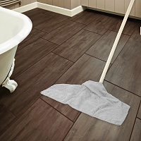 Тряпка для мытья пола из микрофибры 70х80 см "OVERLOCK GREY COLOUR", серая, 220 г/м2, LAIMA HOME, 60
