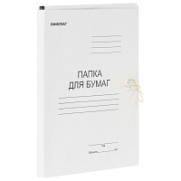 Папка для бумаг с завязками картонная ОФИСМАГ, гарантированная плотность 220 г/м2, до 200 листов, 12