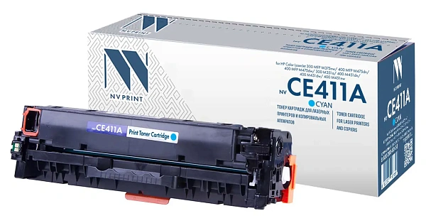 купить совместимый Картридж NV-Print CE411A голубой совместимый с принтером HP (NV-CE411AC) 