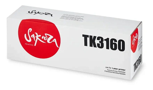 купить совместимый Картридж SAKURA TK-3160 черный совместимый с принтером Kyocera (SATK3160) 