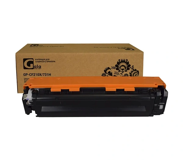 купить совместимый Картридж GalaPrint CF210X/731HBK черный совместимый с принтером HP/Canon универсальный (GP_CF210X/731H_BK) 