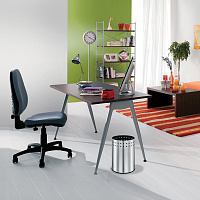 Корзина металлическая для мусора LAIMA "Bionic", 12 л, матовая, перфорированная, несгораемая, 232268