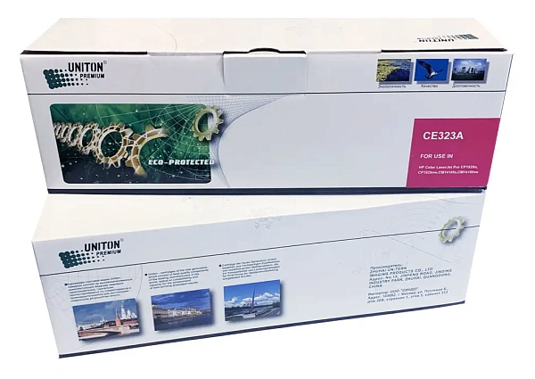 купить совместимый Картридж UNITON Premium GREEN LINE CE323A пурпурный совместимый с принтером HP (124861) 