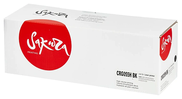 купить совместимый Картридж SAKURA 055HBK черный совместимый с принтером Canon (SACRG055HBK-ECO) 