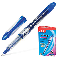 Ручка-роллер BEIFA (Бэйфа) "A Plus", СИНЯЯ, корпус с печатью, узел 0,5 мм, линия письма 0,33 мм, RX3