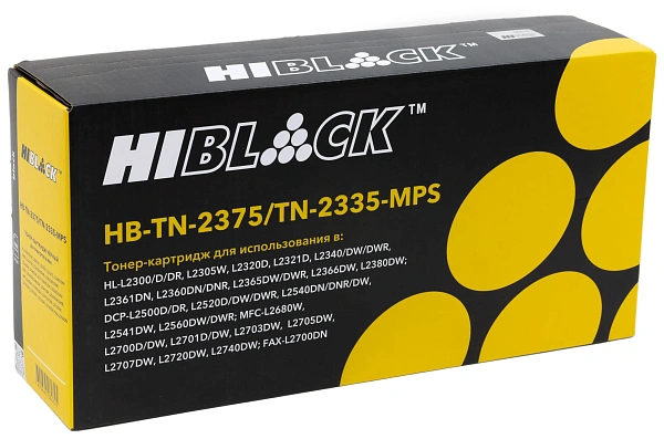 купить совместимый Картридж Hi-Black TN-2375 черный совместимый с принтером Brother (HB-TN-2375-MPS) 