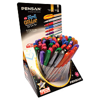 Ручка гелевая PENSAN "Glitter Gel", АССОРТИ, чернила с блестками, узел 1 мм, линия письма 0,5 мм, ди