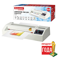 Ламинатор BRAUBERG FGK-230, формат А4, толщина пленки 1 сторона 60-250 мкм, скорость 51 см/мин, 5319